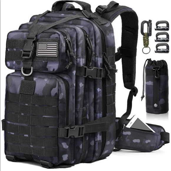 Large Military Pack Molle Blue Backpack Rucksack